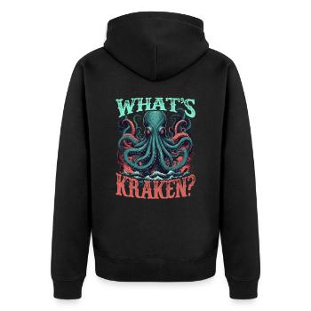 Kraken Legendary sea creature. - Unisex Premium Organic Zip Hoodie - black - Back - Nico (187cm)