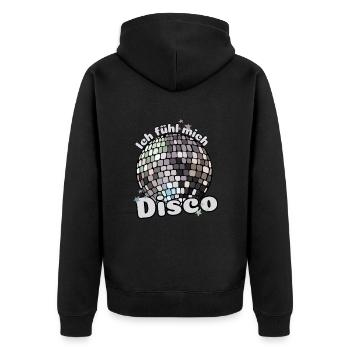 Je me sens disco ! Discothèque Discokugel Spruch - Veste à capuche bio Premium Unisexe - noir - Dos - Nico (187cm)