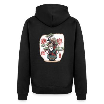 Bonsaï mythique Démon Japonais Bonsaï - Veste à capuche bio Premium Unisexe - noir - Dos - Nico (187cm)