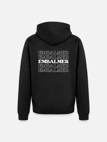 Einbalsamierer Leichenbestatter Bestatter - Unisex Premium Bio Zip Hoodie - Schwarz