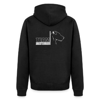 TEAM Hunting Terrier Dogs Chien de chasse Wilsigns - Veste à capuche bio Premium Unisexe - noir - Dos - Nico (187cm)