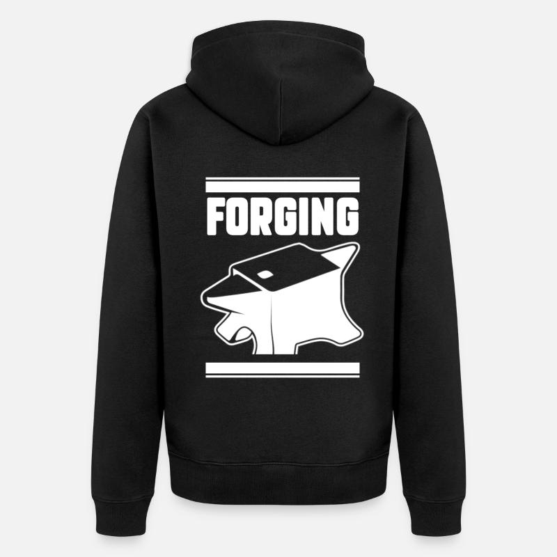 Forgeron - Veste à capuche bio Premium Unisexe - noir