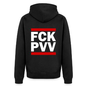 Fck pvv - Veste à capuche bio Premium Unisexe - noir - Dos - Nico (187cm)