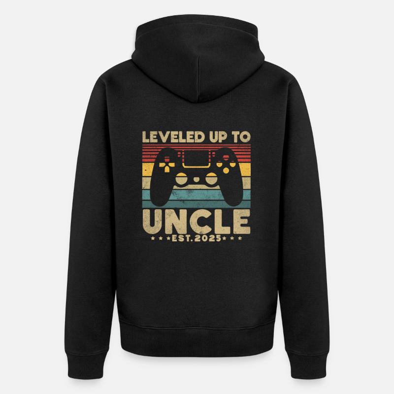 Ascension au rang d’oncle 2025 - Veste à capuche bio Premium Unisexe - noir