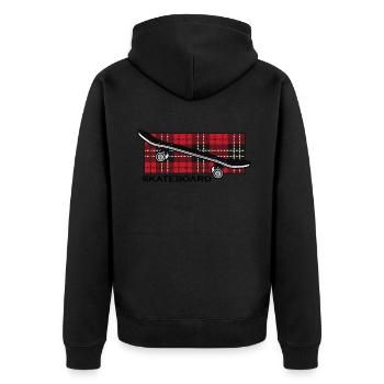 skateboard skate-life halfpipe skateboarder sk8 - Unisex Premium Organic Zip Hoodie - black - Back - Nico (187cm)