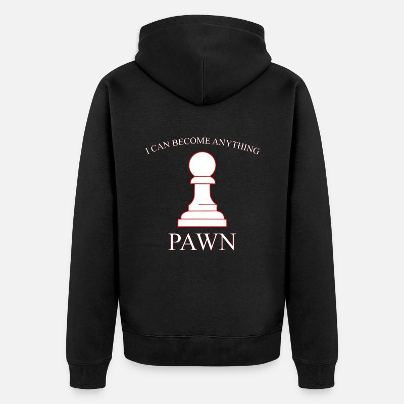pion d’échecs - Veste à capuche bio Premium Unisexe - noir