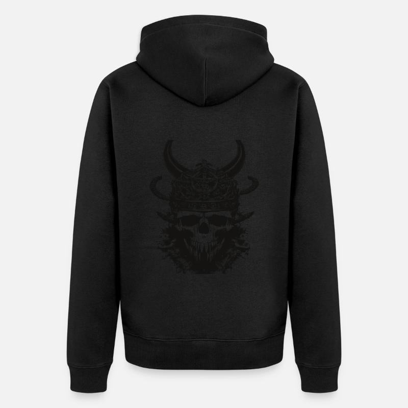 Wikinger Schädel Valhalla Viking - Unisex Premium Bio Zip Hoodie - undefined
