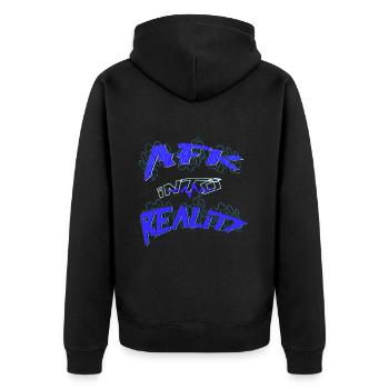 AFK dans la réalité Gamer - Veste à capuche bio Premium Unisexe - noir - Dos - Nico (187cm)