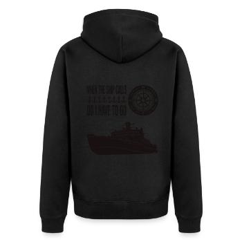 Qui le navire appelle navire de croisière de vacances - Veste à capuche bio Premium Unisexe - noir - Dos - Nico (187cm)
