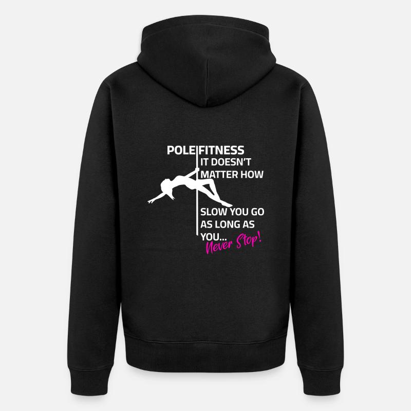 Dicton silhouette de pole dance - Veste à capuche bio Premium Unisexe - noir
