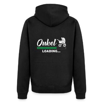 Chargement de l'oncle - Veste à capuche bio Premium Unisexe - noir - Dos - Nico (187cm)