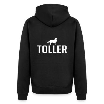 Great Dog Breed Dog Dogs Wilsigns - Unisex Premium Organic Zip Hoodie - black - Back - Nico (187cm)