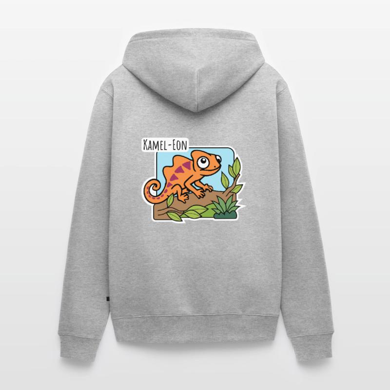 Ist ein Kamel-Eon ein Kamel oder ein Chameleon? Unisex Premium Bio Zip Hoodie