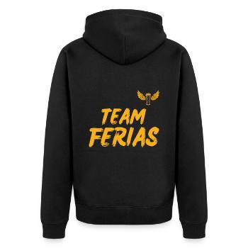 fete de bayonne team ferias - Veste à capuche bio Premium Unisexe - noir - Dos - Nico (187cm)