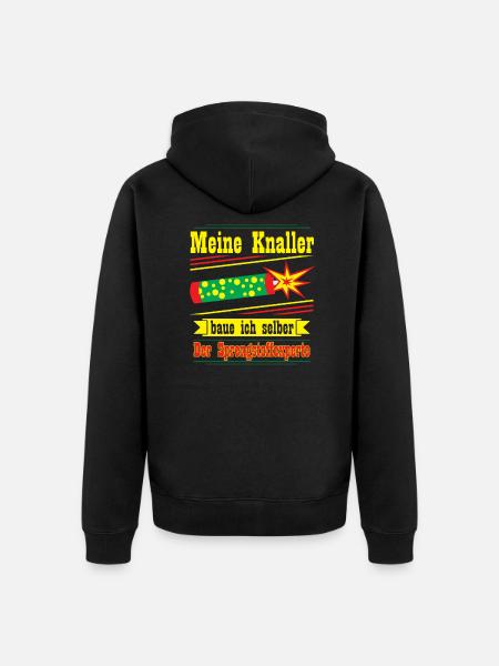 Sprengstoffexperte, silvester - Unisex Premium Bio Zip Hoodie - Schwarz