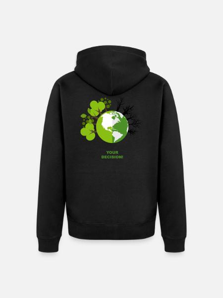 votre décision - Veste à capuche bio Premium Unisexe - noir