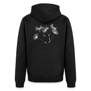Pissenlit - Veste à capuche bio Premium Unisexe - noir - Dos - Nico (187cm)