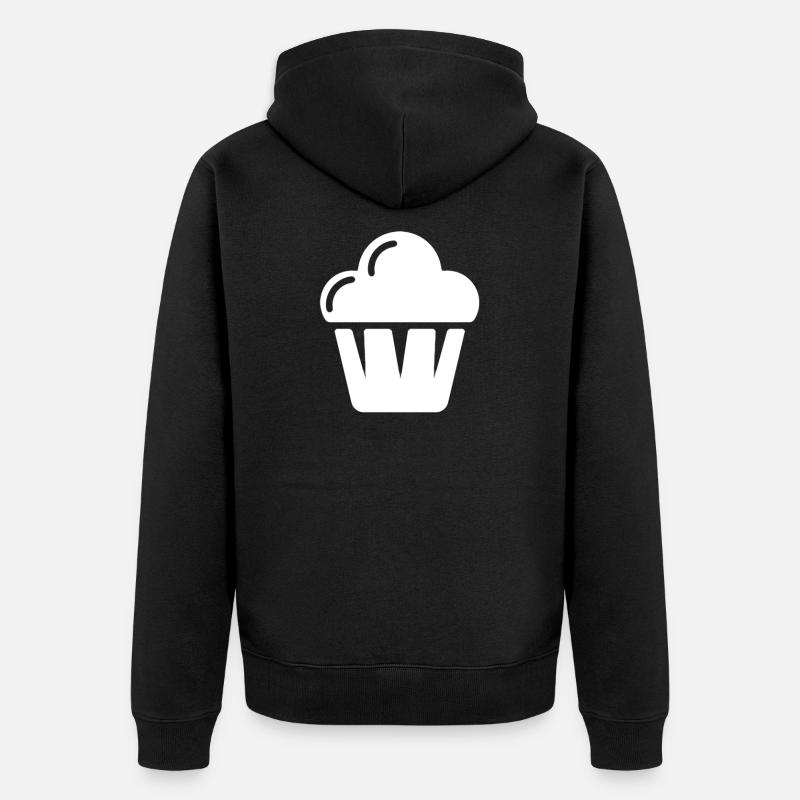 Muffin - Unisex Premium Bio Zip Hoodie - Schwarz