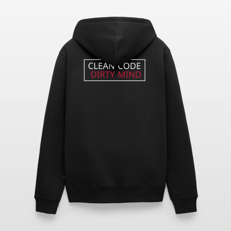 Clean Code - Dirty Mind Veste à capuche bio Premium Unisexe