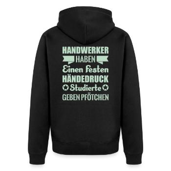 artisan - Veste à capuche bio Premium Unisexe - noir - Dos - Nico (187cm)