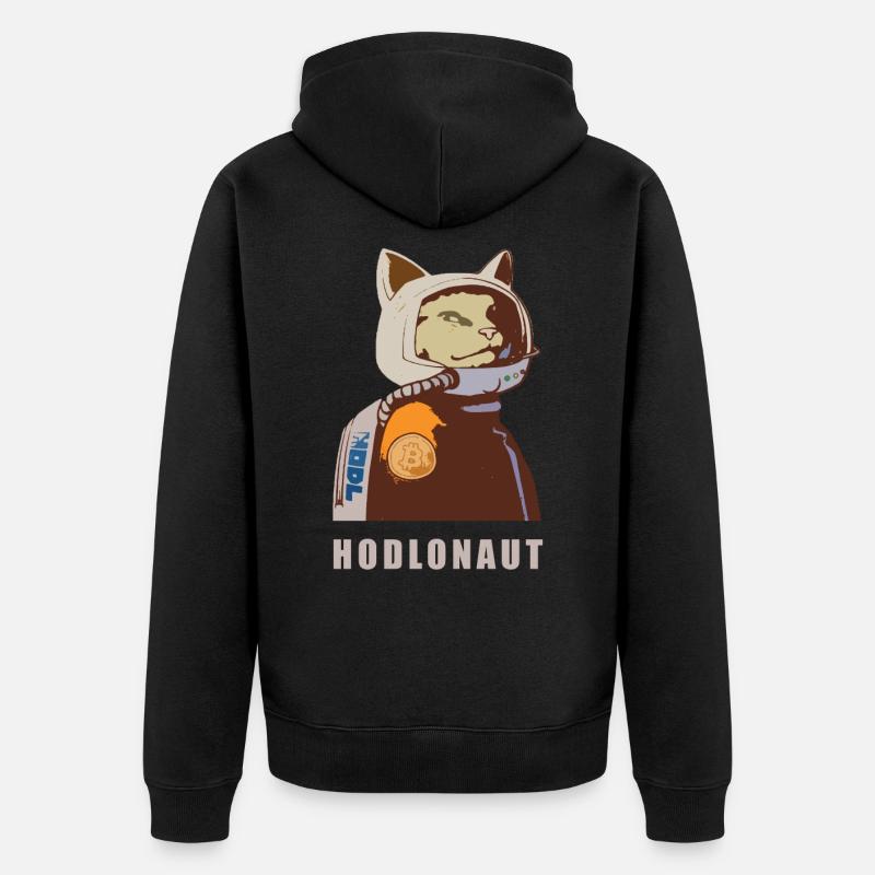 Hodlonaut - Veste à capuche bio Premium Unisexe - noir