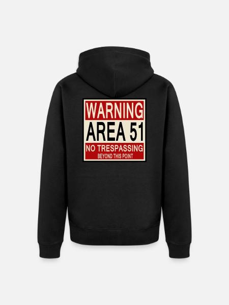 Raid Attack Area 51 Reddit Aliens - Unisex Premium Organic Zip Hoodie - black