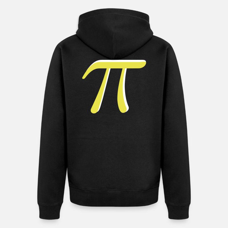 Le nombre transcendant PI. - Veste à capuche bio Premium Unisexe - noir