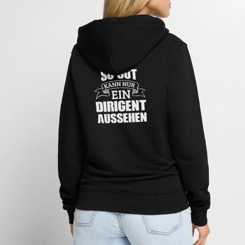 Dirigent Dirigenten Unisex Premium Bio Zip Hoodie