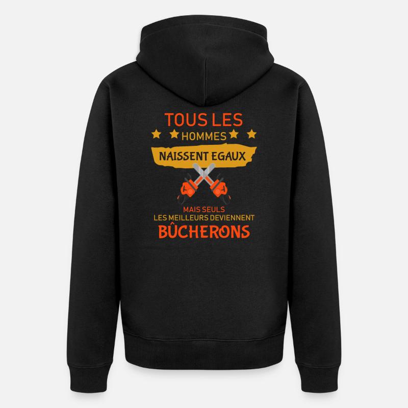 Bucheron Shirt • les meilleurs • Veste Bucheron - Veste à capuche bio Premium Unisexe - noir