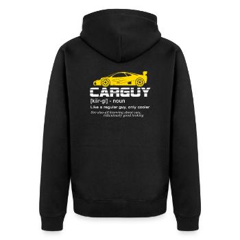 Voiture Guy Sport Car Lover Funny Car Mechanic - Veste à capuche bio Premium Unisexe - noir - Dos - Nico (187cm)
