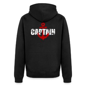 Capitaine capitaine - Veste à capuche bio Premium Unisexe - noir - Dos - Nico (187cm)