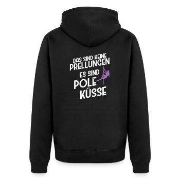 Pole Dance Poledancing Stangentanz Pole-Dance - Unisex Premium Bio Zip Hoodie - Schwarz - Hinten - Nico (187cm)