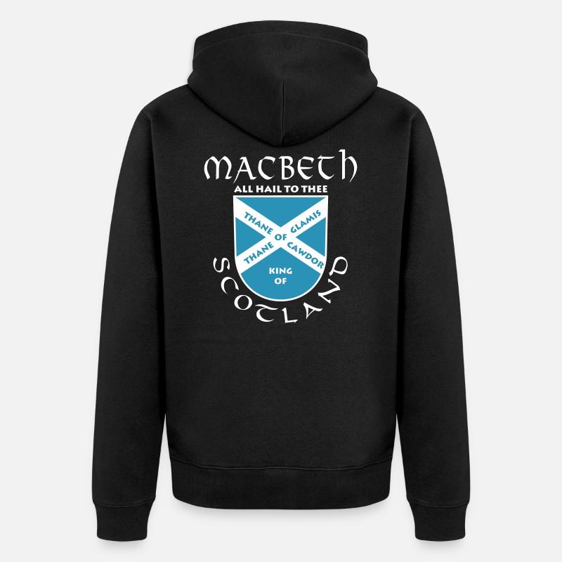 Ecosse Macbeth - Veste à capuche bio Premium Unisexe - noir