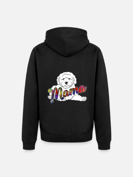 Goldendoodle Goldendoodle Mama - Unisex Premium Organic Zip Hoodie - black