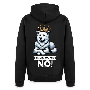 Avant de demander Berger Blanc Berger Berger - Veste à capuche bio Premium Unisexe - noir - Dos - Nico (187cm)