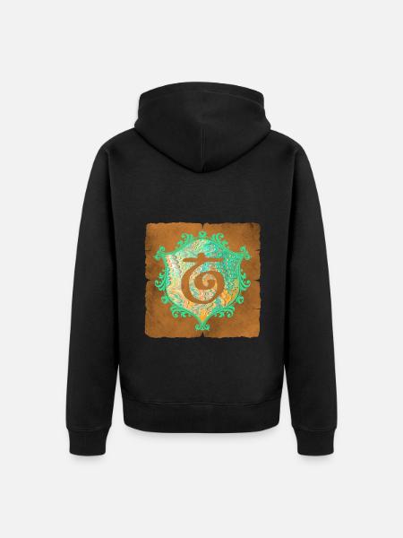 E 36 T - Unisex Premium Organic Zip Hoodie - black