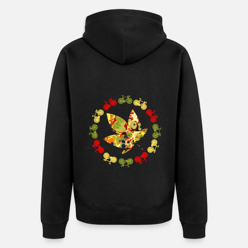 Vélo Automne E 41 - Veste à capuche bio Premium Unisexe - noir