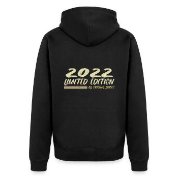 Cadeau D'anniversaire 2022 Idée Cadeau 2022 - Veste à capuche bio Premium Unisexe - noir - Dos - Nico (187cm)