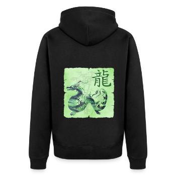 Cerf-volant E 108 - Veste à capuche bio Premium Unisexe - noir - Dos - Nico (187cm)