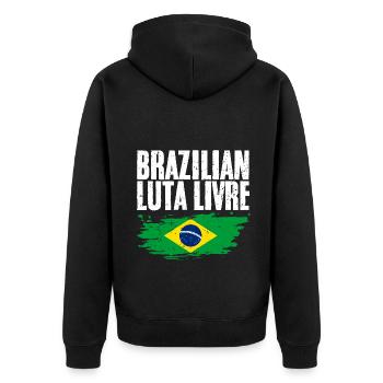 Cool Arts Martiaux Brésiliens Luta Livre pour - Veste à capuche bio Premium Unisexe - noir - Dos - Nico (187cm)