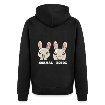 Easter Easter Plastic Surgeon Botox - Unisex Premium Organic Zip Hoodie - black - Back - Nico (187cm)