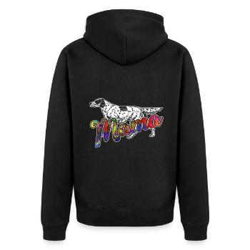 Irish Setter Irish Setter Mama - Unisex Premium Organic Zip Hoodie - black - Back - Nico (187cm)