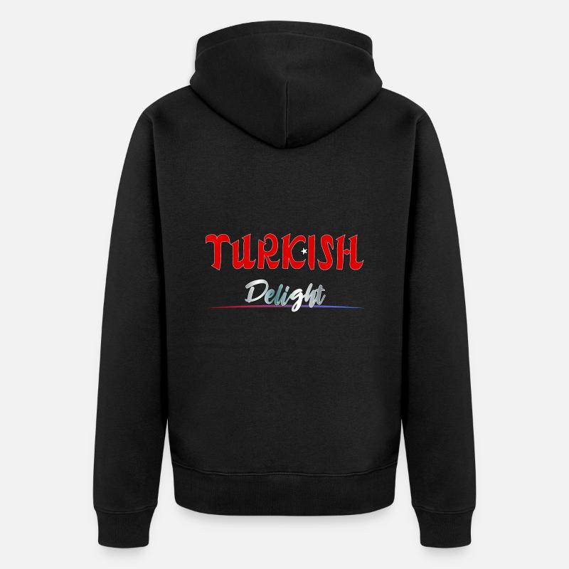 Turkish Delight - Unisex Premium Organic Zip Hoodie - black