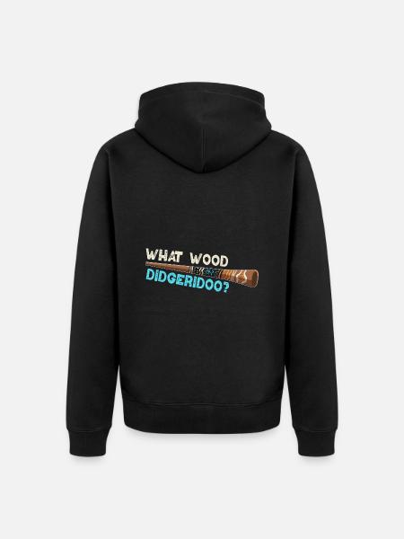 What Wood Didgeridoo? - Unisex Premium Bio Zip Hoodie - Schwarz