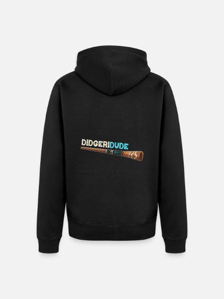 Didgeridude - Unisex Premium Bio Zip Hoodie - Schwarz