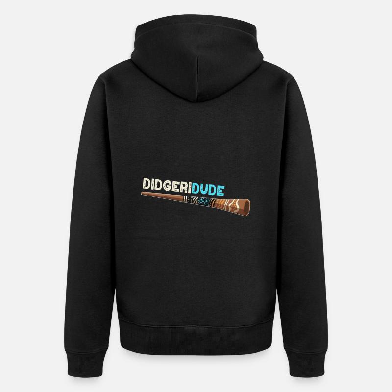 Didgeridude - Veste à capuche bio Premium Unisexe - noir