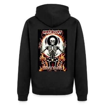 L’enfer skelly - Veste à capuche bio Premium Unisexe - noir - Dos - Nico (187cm)