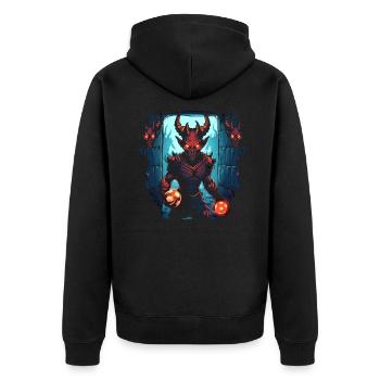 Monster Monster Demon Devil Vampire Guhl Zombie - Veste à capuche bio Premium Unisexe - noir - Dos - Nico (187cm)