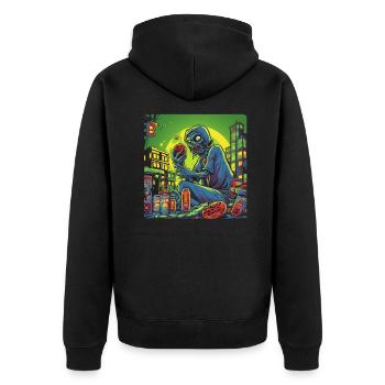 Monster Monster Demon Devil Vampire Guhl Zombie - Veste à capuche bio Premium Unisexe - noir - Dos - Nico (187cm)