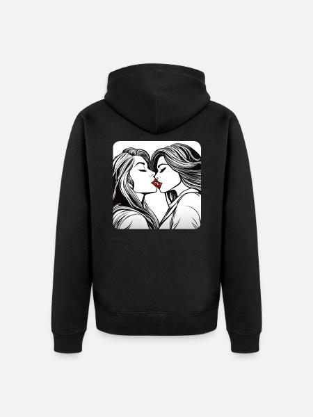 Filles douces - Veste à capuche bio Premium Unisexe - noir